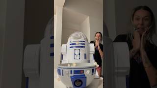 R2-D2 POPCORN MAKER 😱💙 I COULDNT RESIST 🤩😆 #shorts #unboxing #asmrsounds