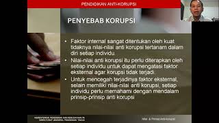 FAKTOR-FAKTOR PENYEBAB KORUPSI