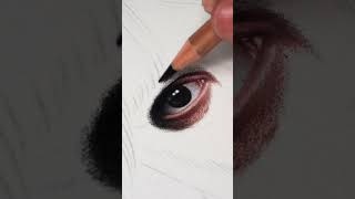 Como desenhar um olho realista colorido 👀