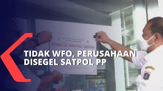 Satpol PP Segel Perusahaan di Kelapa Gading karena Langgar PPKM Darurat