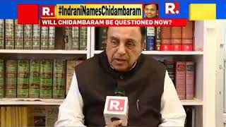 Dr.Subramanian Swamy Speak to Republic TV on INX Media Bribery Case :Karti Chidambaram