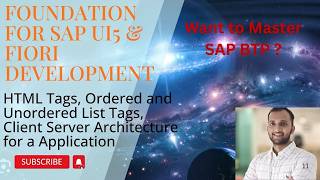 9. HTML Tags, Ordered and Unordered List Tags, Client Server Architecture for a Application