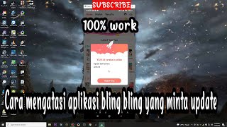 Cara mengatasi aplikasi bling2 yang minta update 100% work