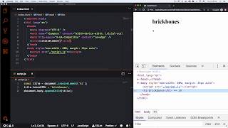 Create a new HTML element using Javascript.