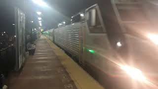 A few Late Evening Rush trains at Westfield, NJ 12/4/18