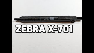 Zebra X-701 Ballpoint Pen (0.7mm) Unboxing and Review (and Comparison to F-xMD)