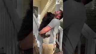 Woman surprises her husband with a puppy for his birthday!