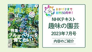 NHKテキスト『趣味の園芸』2023年7月号の紹介