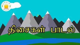 தமிழரசி-திசைகள் பாடல்|சூரியன் உதிப்பது கிழக்கு திசை|  Direction Tamil Rhymes For Kids|Tamilarasi