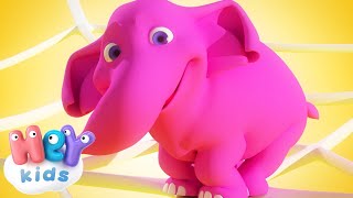 The Elephant song 🐘 One Elephant Went Out To Play | HeyKids - Nursery Rhymes