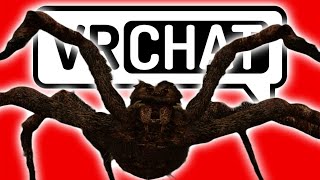 people react to a spider with a deep voice on vrchat