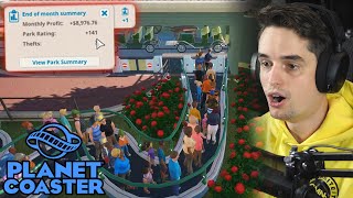 RECORDBREKENDE MAANDWINST! - Planet Coaster #9