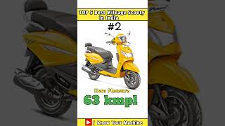 Top 5 Best Mileage Scooty in India| #shorts #ytshorts