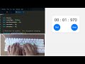 ASMR Programming - JavaScript Stopwatch - No Talking