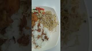 Nasi + telur dadar + tauge rebus #shortvideo #shorts #short #sarapan #nasi #telurdadar #tauge #rebus