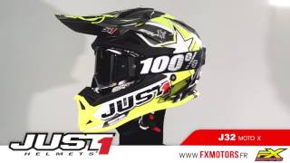 Casque Cross Just1 J32 MotoX Jaune 2017