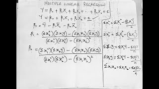Multiple Linear Regression By Hand (formula): Solved Problem