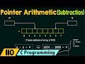 Pointer Arithmetic (Subtraction)