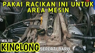 CARA MEMBERSIHKAN MESIN SAMPAI KINCLONG SEPERTI BARU | tutorial salon.mobil