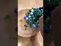 Reverse Marbles in Glass vs Wood Bowls ASMR