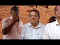 goan reporter news congress leaders visit site of retaining wall collapse in pernem