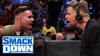 Austin Theory tells Pat McAfee he will be facing him at WrestleMania: SmackDown, March 4, 2022