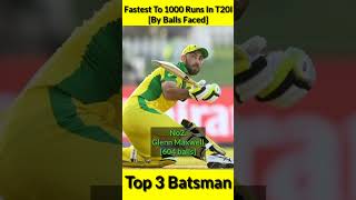 Fastest To 1000 Runs In T20I Cricket 🏏 Top 3 Batsman 🔥 #shorts #suryakumaryadav