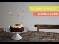 Mini bunting cake decoration Mini bunting cake decoration