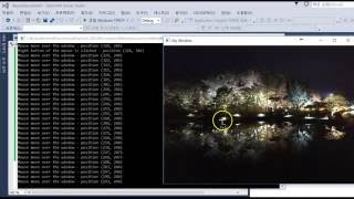 OpenCV MouseEvent Example code