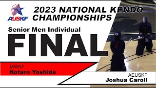 AUSKF 2023 Sr. Men Individual Final,  K. Yoshida vs J. Caroll