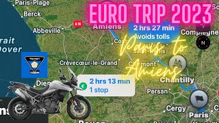 Eurotrip 2023 - Episode 10. Paris to Amiens. #paris #amiens #motorcycle