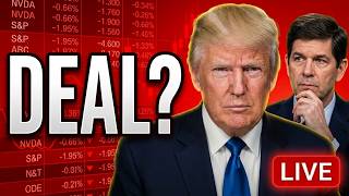 🔴DEAL STALLS, OIL FALLS - DO MARKETS CORRECT? | LIVE TRADING
