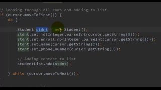 Android Studio - 08 - Creating SQLite Database for your Android Application - Part 3
