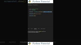 Taking Screenshots With Python | Python Tutorial