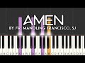 Mass Song: Amen (Francisco, SJ) synthesia piano tutorial with sheet music  with sheet music