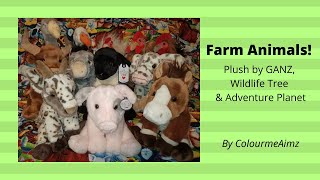 Farm Animals! Plush by GANZ, Wildlife Tree \u0026 Adventure Planet