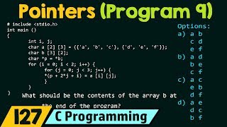 Pointers (Program 9)