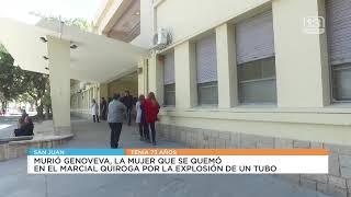 Conmoción: Murió Genoveva, la mujer que se quemó en el Marcial Quiroga