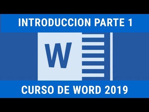 PARTE 1 - Curso De WORD 2019 BASICO - Introducción - YouTube