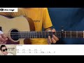 ရင်ဘတ်တစ်ခြမ်း ko feel guitar chord ဂီတာတီးနည်း