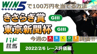 【WIN5で100万円：レース評価編】 2022年2月6日（日）きさらぎ賞・東京新聞杯