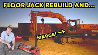 Rebuilding A Floor Jack & Large Marge Lifting Shipping Containers.