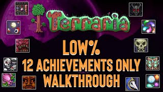 Terraria finished in only 12 achievements! [Low% Run]