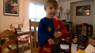 3 Year Old Recites St. Crispin's Day Speech from Henry V