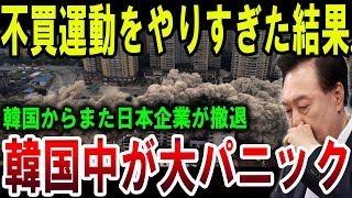 【絶望】不買運動の報い…日本企業が韓国市場から撤退、韓国経済が崩壊寸前！【ゆっくり解説】