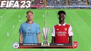 FIFA 23 | Manchester City vs Arsenal - UEFA Europa League UEL - PS5 Gameplay