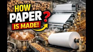 How Paper Is Actually Made in Factories | Inside a Modern Paper Mill