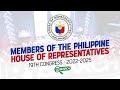 MEMBERS OF THE PHILIPPINE HOUSE OF REPRESENTATIVES (19TH CONGRESS • 2022-2025) | RY SEARCH