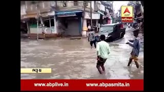 heavy rain hits bharuch