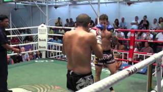 Justin (Tiger Muay Thai) TKO's John (Rawai) @ Bangla Thai Boxing Stadium